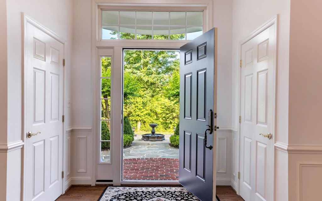 Front entry of a McLean, Virginia estate
