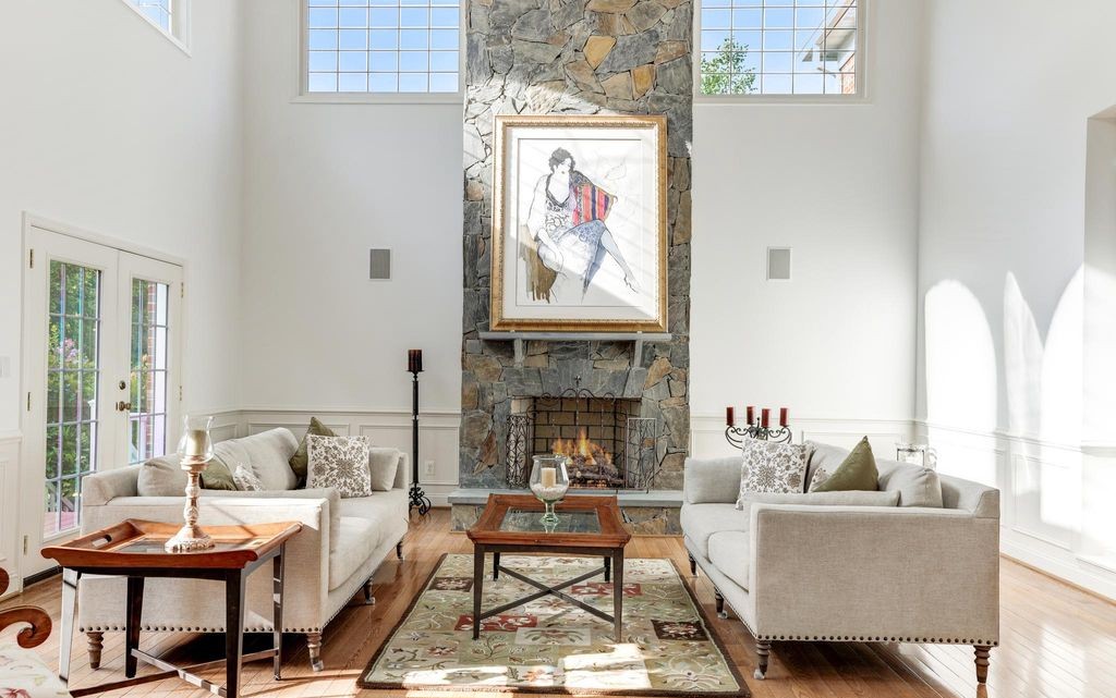 Formal living room of a McLean, Virginia estate